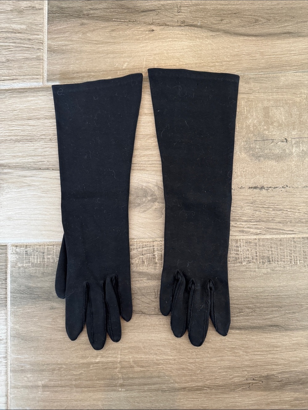 Vintage Wear Right black cotton Made in Western Germany gloves